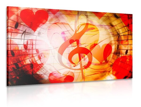 Quadro su tela – Amore per la musica