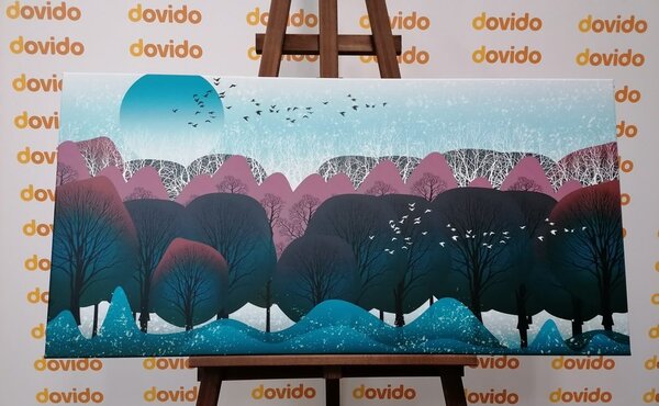 Quadro su tela – Design moderno della giungla