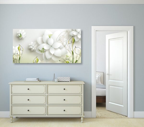 Quadro su tela – Fiori astratti