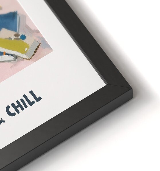 Dipinto stampato con cornice inclusa 30x40 cm Catflix – Styler