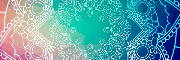 Stampa su tela – Mandala pastello