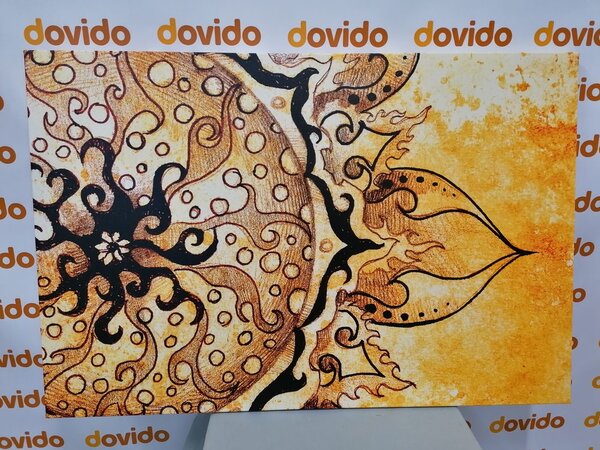 Stampa su tela – Mandala con tocco vintage