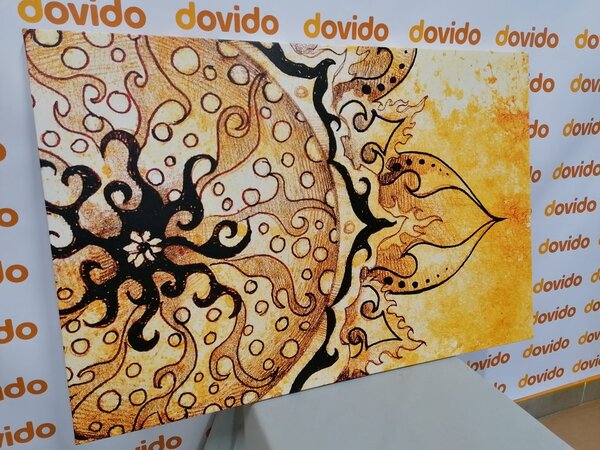 Stampa su tela – Mandala con tocco vintage