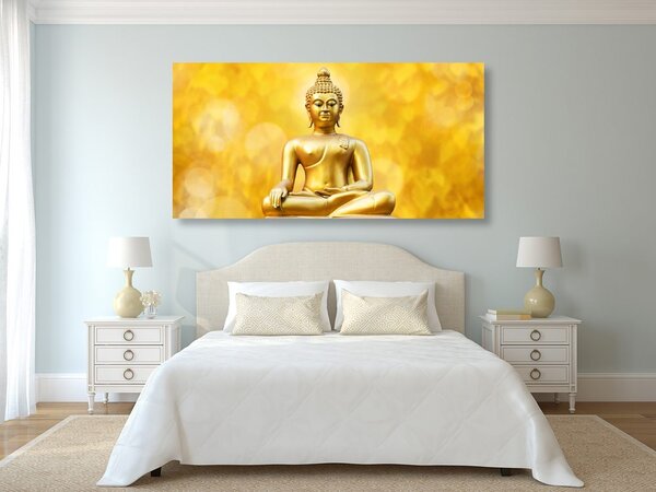 Quadro su tela – Statua dorata di Buddha