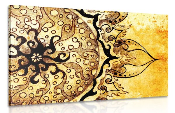 Stampa su tela – Mandala con tocco vintage