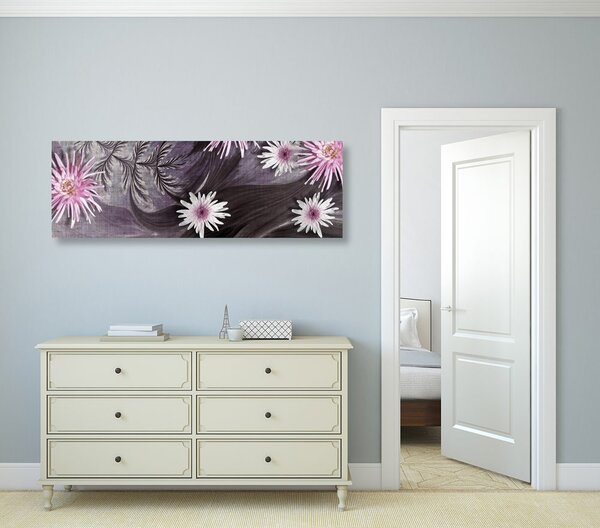 Quadro su tela – Fiori su sfondo meraviglioso