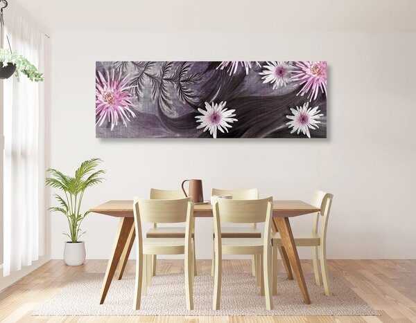 Quadro su tela – Fiori su sfondo meraviglioso