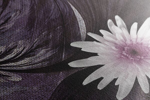 Quadro su tela – Fiori su sfondo meraviglioso
