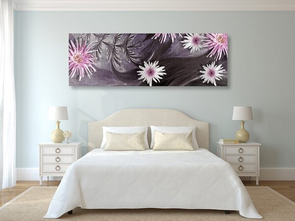 Quadro su tela – Fiori su sfondo meraviglioso