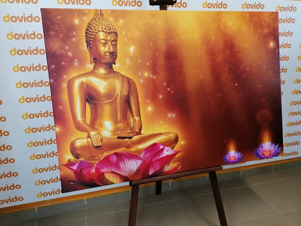 Quadro su tela – Buddha dorato