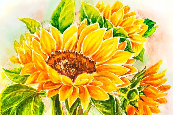 Stampa su tela – Splendido girasole