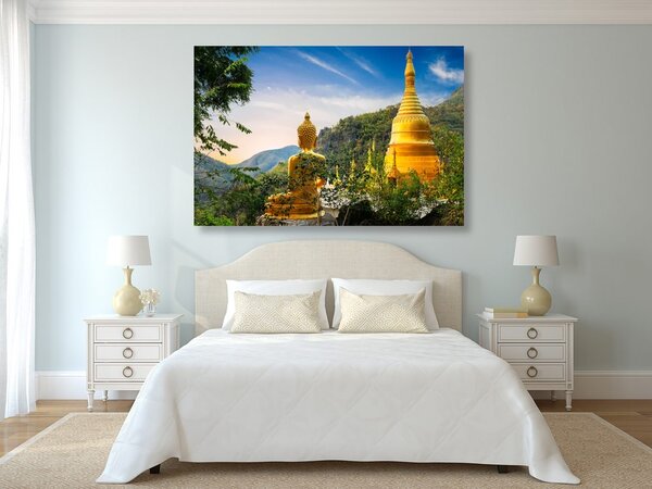 Quadro su tela – Vista sul Buddha dorato