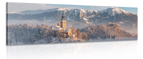 Quadro su tela – Chiesa sul lago Bled in Slovenia