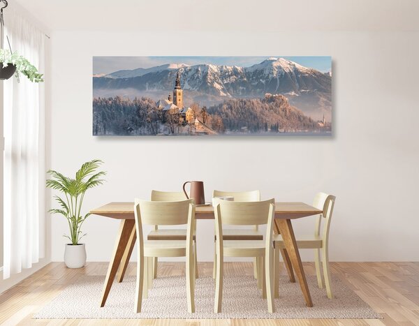 Quadro su tela – Chiesa sul lago Bled in Slovenia