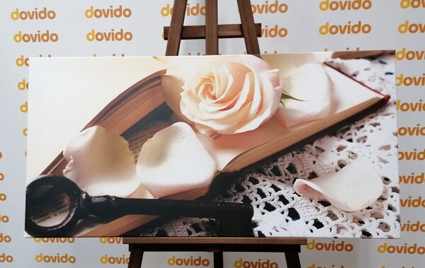 Stampa su tela – Natura morta vintage con chiave