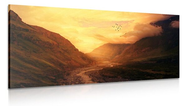 Quadro su tela – Tramonto sulla montagna
