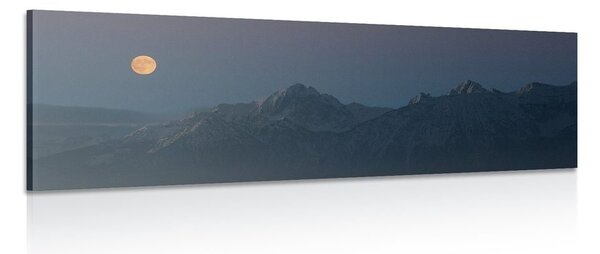 Quadro su tela – Luna piena sopra le montagne