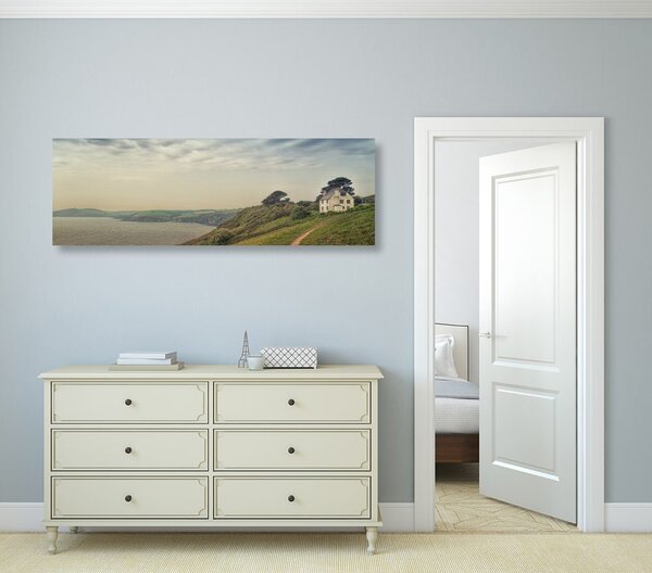 Quadro su tela – Casa sulla scogliera