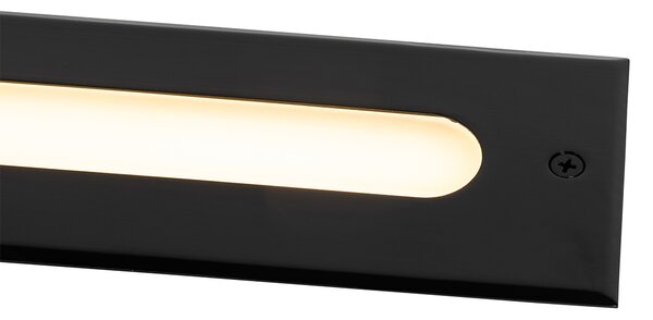 Set di 4 faretti da terra moderni neri 30 cm con LED IP65 - Eline