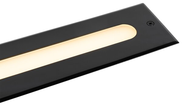 Set di 2 faretti da terra moderni neri 50 cm incl. LED IP65 - Eline