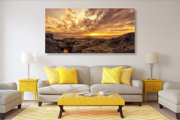 Quadro su tela – Scogliere del mare