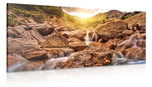 Quadro su tela – Cascate alpine