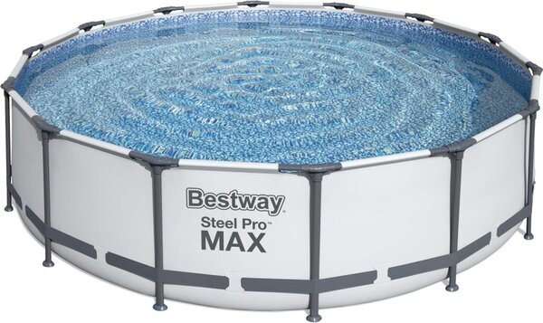 Bestway - Steel Pro MAX - Piscina con pompa filtro e accessori - 427x107 cm - Rotonda