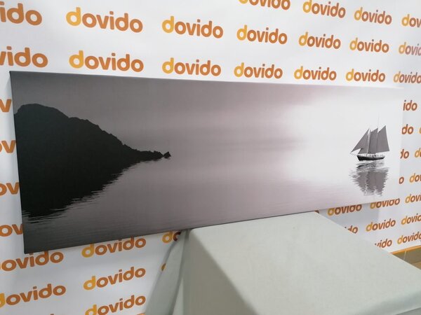 Quadro su tela – Barca a vela in bianco e nero