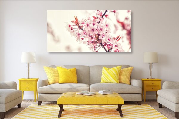Quadro su tela – Fiori rosa di ciliegio