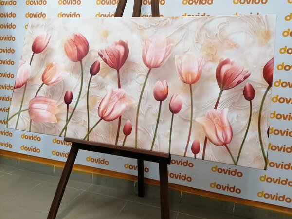 Stampa su tela – Tulipani rosa antico