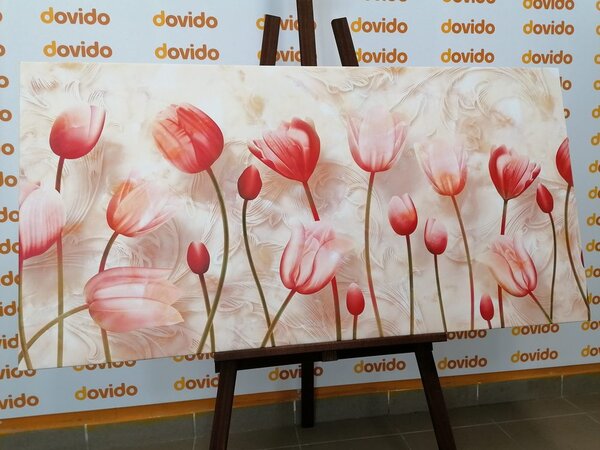Stampa su tela – Tulipani rosa antico