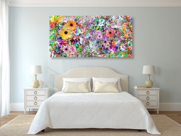 Quadro su tela – Fiori multicolori