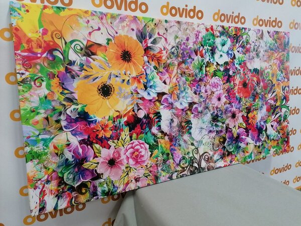 Quadro su tela – Fiori multicolori