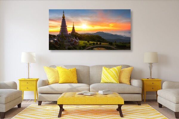 Stampa su tela – Alba mattutina in Thailandia
