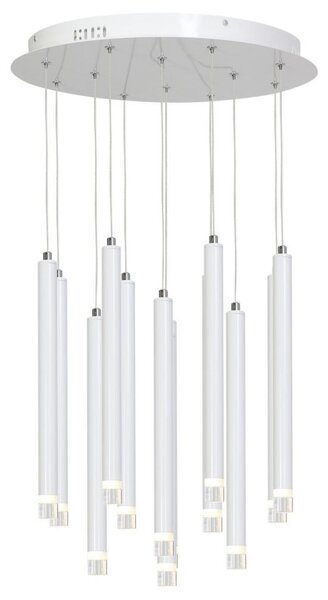 Lampadario LED a sospensione con filo ALBA 12xLED/1W/230V bianco