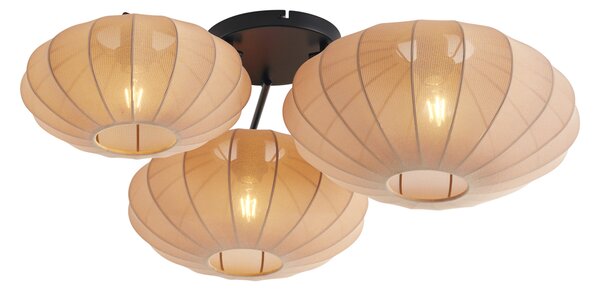 Plafoniera Japandi marrone 3 luci - Multi Bida
