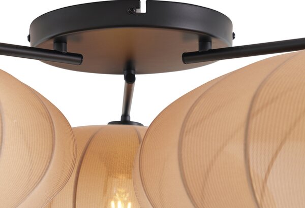 Plafoniera Japandi marrone 3 luci - Multi Bida