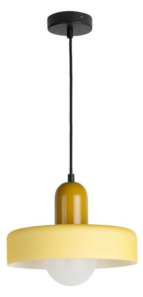 Lampadario giallo ø 25 cm Opaco Grato – Leitmotiv