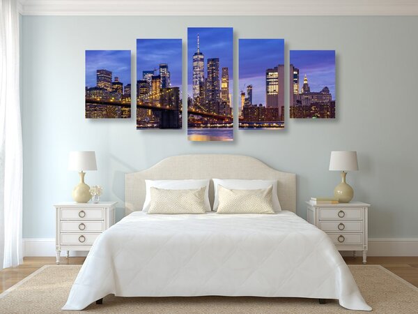 Quadri 5 pezzi – Ponte di Brooklyn