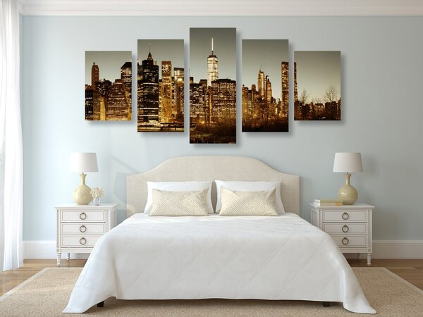 Quadri 5 pezzi – Centro di New York