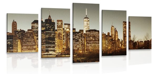 Quadri 5 pezzi – Centro di New York