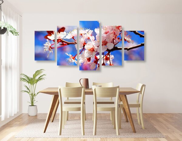 Quadri 5 pezzi – Fiore di ciliegio