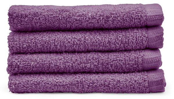 Set di asciugamani con asciugatura rapida viola in cotone 4 pz 30x30 cm Quick Dry – Catherine Lansfield