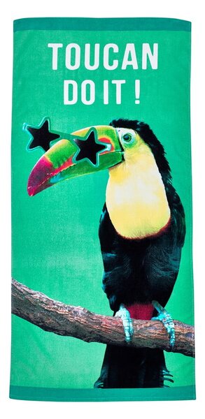 Telo mare verde in cotone 76x160 cm Toucan Do It – Catherine Lansfield