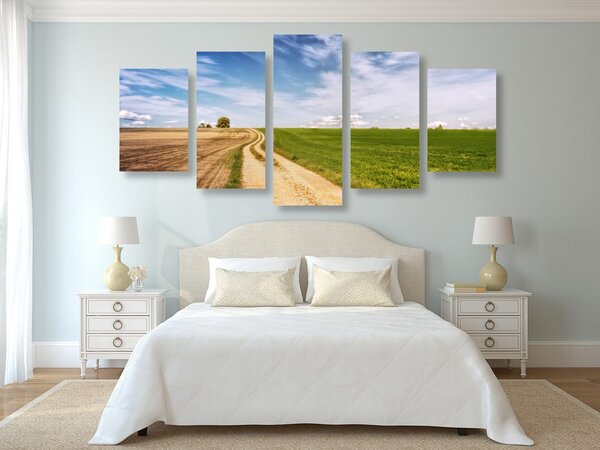 Quadri 5 pezzi – Paesaggio incantevole