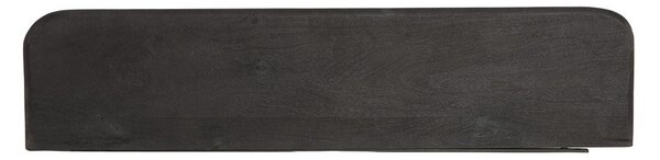 Scaffale in legno di mango nero 100 cm Tarontu - Light & Living