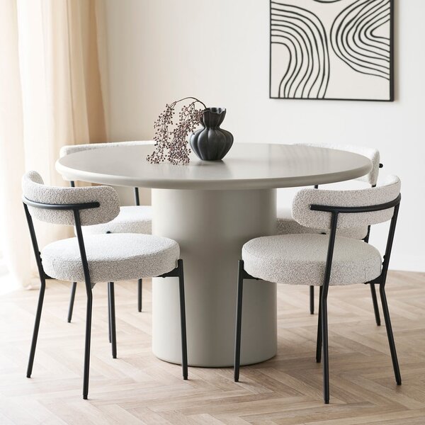 Sedia da pranzo bianca Badalona - House Nordic