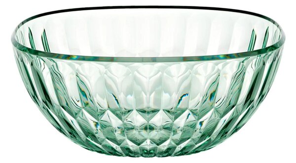 Contenitore insalatiera in Cristallo Acrilico Bio-based VANITY Dimensioni �30xh13 cm - 6280 cc in scatola serigrafata Colore Verde Matcha