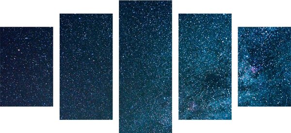 Quadri 5 pezzi – Via Lattea tra le stelle