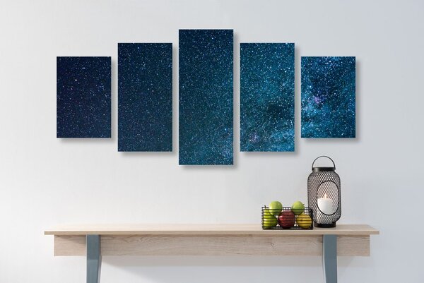 Quadri 5 pezzi – Via Lattea tra le stelle